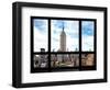 Window View, Special Series, Urban Skyline, Empire State Building, Midtown Manhattan, NYC-Philippe Hugonnard-Framed Photographic Print