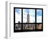 Window View, Special Series, Urban Skyline, Empire State Building, Midtown Manhattan, NYC-Philippe Hugonnard-Framed Photographic Print