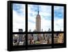 Window View, Special Series, Urban Skyline, Empire State Building, Midtown Manhattan, NYC-Philippe Hugonnard-Framed Stretched Canvas