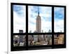 Window View, Special Series, Urban Skyline, Empire State Building, Midtown Manhattan, NYC-Philippe Hugonnard-Framed Photographic Print