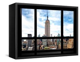 Window View, Special Series, Urban Skyline, Empire State Building, Midtown Manhattan, NYC-Philippe Hugonnard-Framed Stretched Canvas