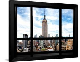 Window View, Special Series, Urban Skyline, Empire State Building, Midtown Manhattan, NYC-Philippe Hugonnard-Framed Photographic Print