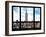 Window View, Special Series, Urban Skyline, Empire State Building, Midtown Manhattan, NYC-Philippe Hugonnard-Framed Premium Photographic Print