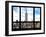 Window View, Special Series, Urban Skyline, Empire State Building, Midtown Manhattan, NYC-Philippe Hugonnard-Framed Premium Photographic Print