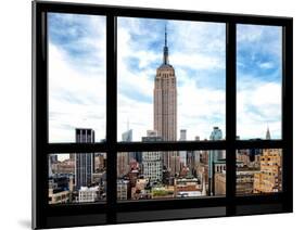 Window View, Special Series, Urban Skyline, Empire State Building, Midtown Manhattan, NYC-Philippe Hugonnard-Mounted Premium Photographic Print