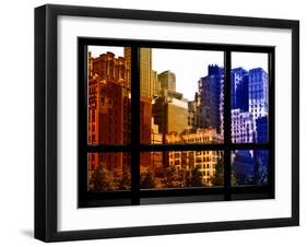 Window View, Special Series, World Trade Center, Buildings and Structures, Manhattan, NYC, US-Philippe Hugonnard-Framed Premium Photographic Print