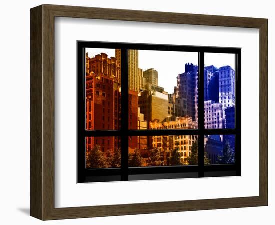 Window View, Special Series, World Trade Center, Buildings and Structures, Manhattan, NYC, US-Philippe Hugonnard-Framed Photographic Print