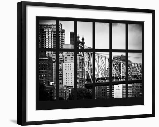 Window View - The Ed Koch Queensboro Bridge - Manhattan - New York City-Philippe Hugonnard-Framed Photographic Print