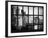 Window View - The Ed Koch Queensboro Bridge - Manhattan - New York City-Philippe Hugonnard-Framed Premium Photographic Print