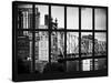 Window View - The Ed Koch Queensboro Bridge - Manhattan - New York City-Philippe Hugonnard-Stretched Canvas