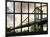 Window View - the Manhattan Bridge - Manhattan - New York City - USA-Philippe Hugonnard-Mounted Photographic Print