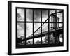Window View - the Manhattan Bridge - Manhattan - New York City - USA-Philippe Hugonnard-Framed Photographic Print