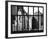 Window View - The New Yorker Hotel at Manhattan - New York City - Black and White Photography-Philippe Hugonnard-Framed Photographic Print