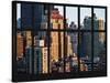 Window View - The New Yorker Hotel at Manhattan - New York City-Philippe Hugonnard-Stretched Canvas