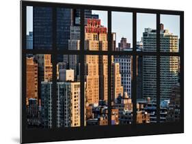 Window View - The New Yorker Hotel at Manhattan - New York City-Philippe Hugonnard-Mounted Photographic Print