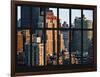 Window View - The New Yorker Hotel at Manhattan - New York City-Philippe Hugonnard-Framed Photographic Print