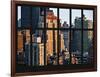 Window View - The New Yorker Hotel at Manhattan - New York City-Philippe Hugonnard-Framed Photographic Print