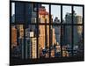 Window View - The New Yorker Hotel at Manhattan - New York City-Philippe Hugonnard-Mounted Photographic Print