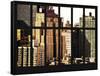 Window View - The New Yorker Hotel at Manhattan - New York City-Philippe Hugonnard-Framed Stretched Canvas