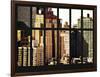 Window View - The New Yorker Hotel at Manhattan - New York City-Philippe Hugonnard-Framed Photographic Print