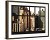 Window View - The New Yorker Hotel at Manhattan - New York City-Philippe Hugonnard-Framed Photographic Print