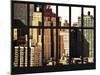Window View - The New Yorker Hotel at Manhattan - New York City-Philippe Hugonnard-Mounted Photographic Print