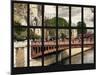 Window View - the Pont au Double with Notre Dame Cathedral - River Seine - Paris - France - Europe-Philippe Hugonnard-Mounted Photographic Print