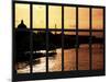 Window View - the River Seine and the Eiffel Tower at Sunset - Paris - France - Europe-Philippe Hugonnard-Mounted Photographic Print