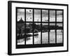 Window View - the River Seine and the Eiffel Tower at Sunset - Paris - France - Europe-Philippe Hugonnard-Framed Photographic Print
