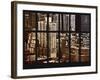 Window View - Theater District and Times Square - Midtown Manhattan - New York City-Philippe Hugonnard-Framed Photographic Print