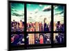 Window View, Theater District and Times Square Views, 42 Street, Midtown Manhattan, NYC-Philippe Hugonnard-Mounted Photographic Print