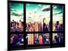 Window View, Theater District and Times Square Views, 42 Street, Midtown Manhattan, NYC-Philippe Hugonnard-Mounted Photographic Print