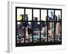 Window View - Theater District at Sunset - Manhattan - New York City-Philippe Hugonnard-Framed Photographic Print