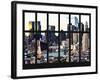 Window View - Theater District at Sunset - Manhattan - New York City-Philippe Hugonnard-Framed Photographic Print