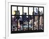 Window View - Theater District at Sunset - Manhattan - New York City-Philippe Hugonnard-Framed Photographic Print