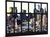 Window View - Theater District at Sunset - Manhattan - New York City-Philippe Hugonnard-Mounted Photographic Print