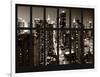 Window View - Times Square and 42nd Street - the Empire State Building - Manhattan - New York City-Philippe Hugonnard-Framed Photographic Print