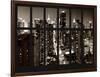 Window View - Times Square and 42nd Street - the Empire State Building - Manhattan - New York City-Philippe Hugonnard-Framed Photographic Print