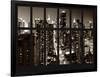 Window View - Times Square and 42nd Street - the Empire State Building - Manhattan - New York City-Philippe Hugonnard-Framed Photographic Print