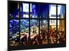 Window View - Times Square by Night - Manhattan - New York City-Philippe Hugonnard-Mounted Photographic Print