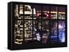 Window View - Top of Skyscrapers at Times Square by Night - Manhattan - New York City-Philippe Hugonnard-Framed Stretched Canvas