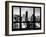 Window View, Urban Landscape by Night, Misty View, Times Square, Manhattan, New York-Philippe Hugonnard-Framed Premium Photographic Print