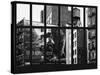 Window View - Urban NY Architecture - Street Art Advertising - Manhattan - New York City-Philippe Hugonnard-Stretched Canvas