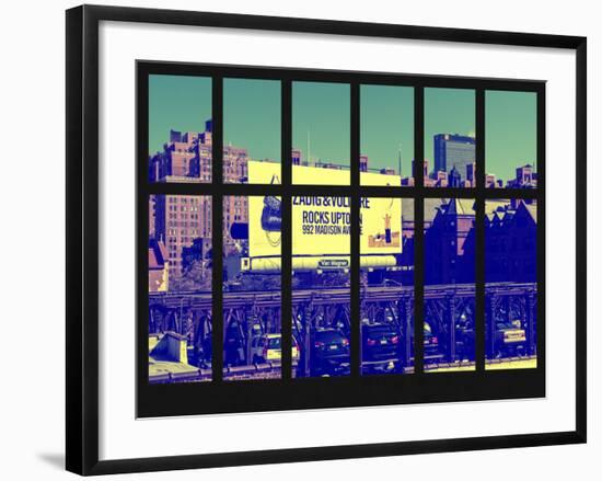 Window View - Urban Scene in Chelsea - Downtown Manhattan - New York City-Philippe Hugonnard-Framed Photographic Print