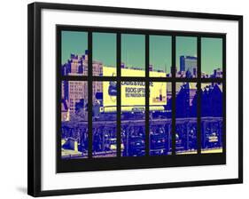 Window View - Urban Scene in Chelsea - Downtown Manhattan - New York City-Philippe Hugonnard-Framed Photographic Print
