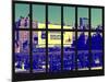 Window View - Urban Scene in Chelsea - Downtown Manhattan - New York City-Philippe Hugonnard-Mounted Photographic Print