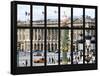 Window View - Urban Street Scene at Place de la Concorde - Paris - France - Europe-Philippe Hugonnard-Framed Stretched Canvas