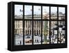 Window View - Urban Street Scene at Place de la Concorde - Paris - France - Europe-Philippe Hugonnard-Framed Stretched Canvas