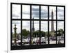 Window View - Urban Street Scene at Place de la Concorde with the Eiffel Tower - Paris - France-Philippe Hugonnard-Framed Photographic Print