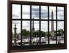 Window View - Urban Street Scene at Place de la Concorde with the Eiffel Tower - Paris - France-Philippe Hugonnard-Framed Photographic Print